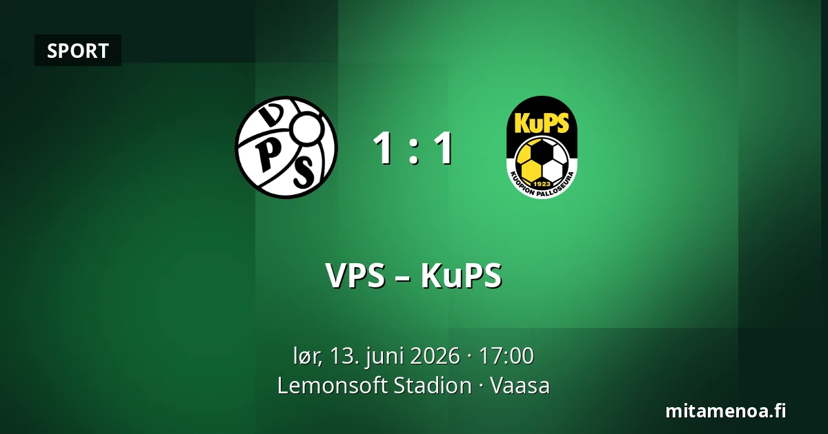VPS – KuPS — Lemonsoft Stadion, Vaasa