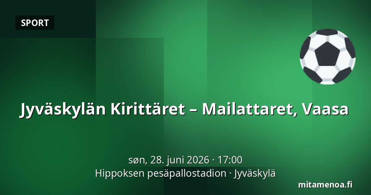Jyväskylän Kirittäret – Mailattaret, Vaasa — Hippoksen pesäpallostadion, Jyväskylä