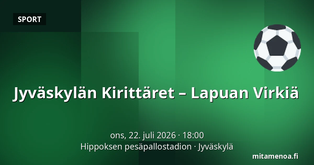 Jyväskylän Kirittäret – Lapuan Virkiä — Hippoksen pesäpallostadion, Jyväskylä