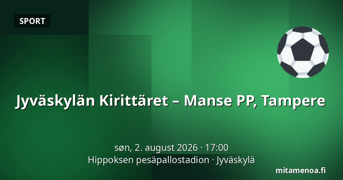 Jyväskylän Kirittäret – Manse PP, Tampere — Hippoksen pesäpallostadion, Jyväskylä