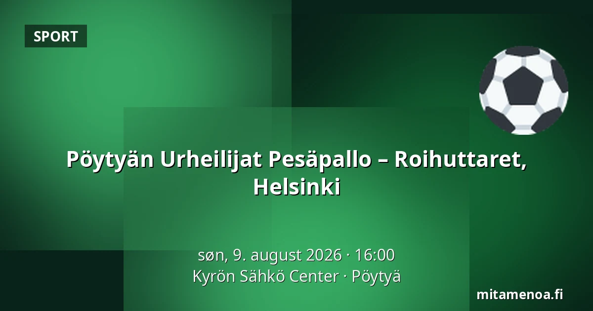 Pöytyän Urheilijat Pesäpallo – Roihuttaret, Helsinki — Kyrön Sähkö Center, Pöytyä