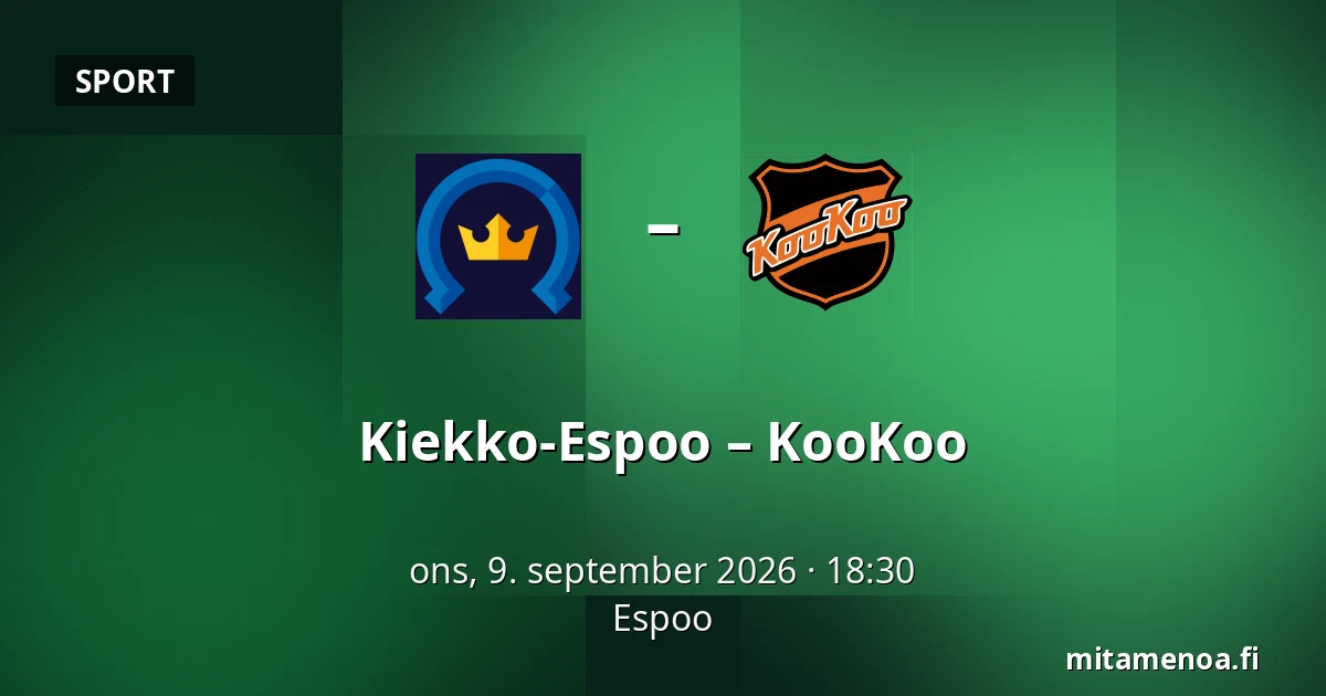 Kiekko-Espoo – KooKoo — Espoo