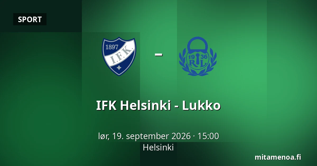 IFK Helsinki – Lukko — Helsinki