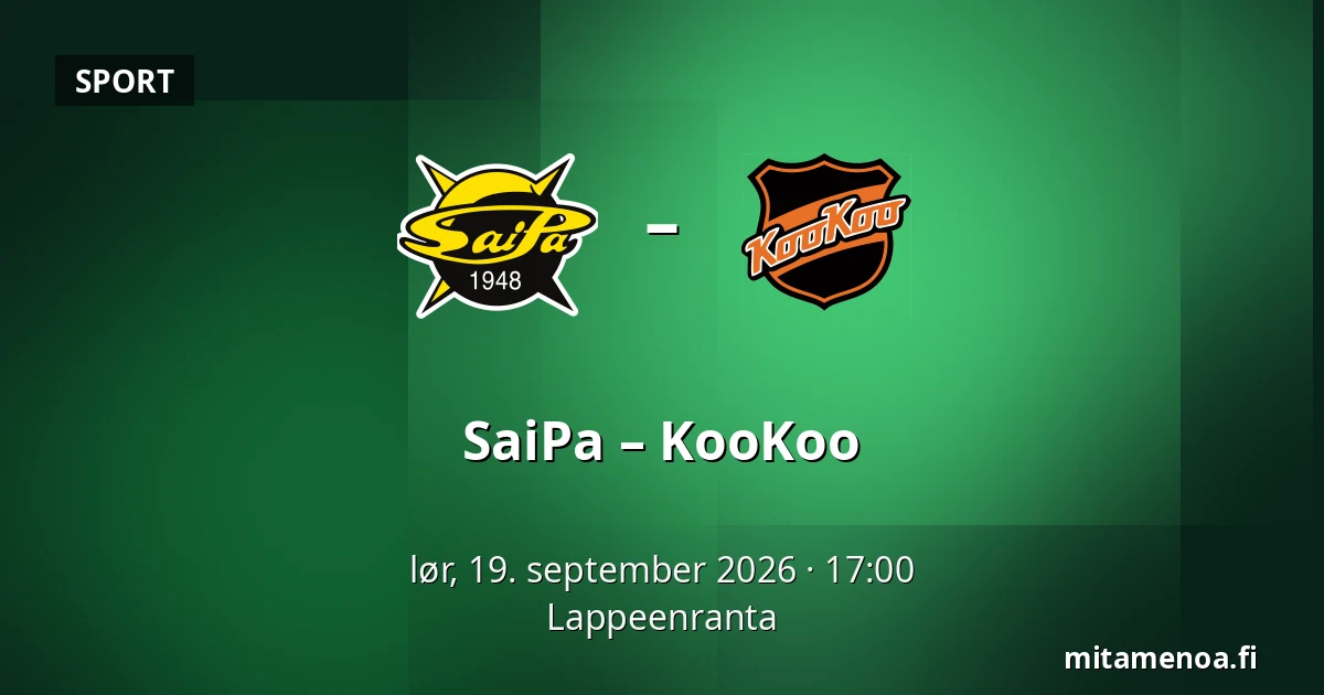 SaiPa – KooKoo — Lappeenranta