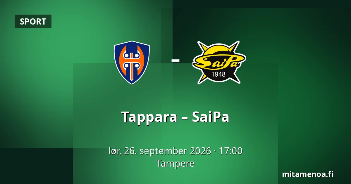 Tappara – SaiPa — Tampere