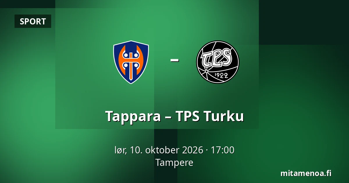 Tappara – TPS Turku — Tampere