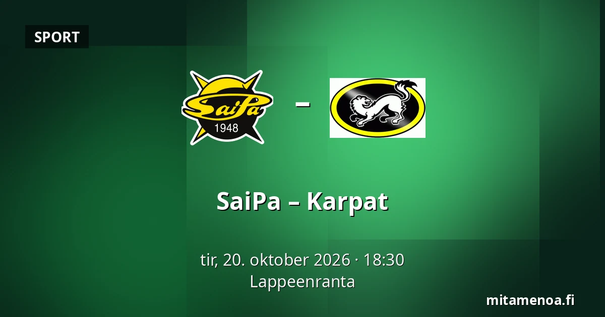 SaiPa – Karpat — Lappeenranta