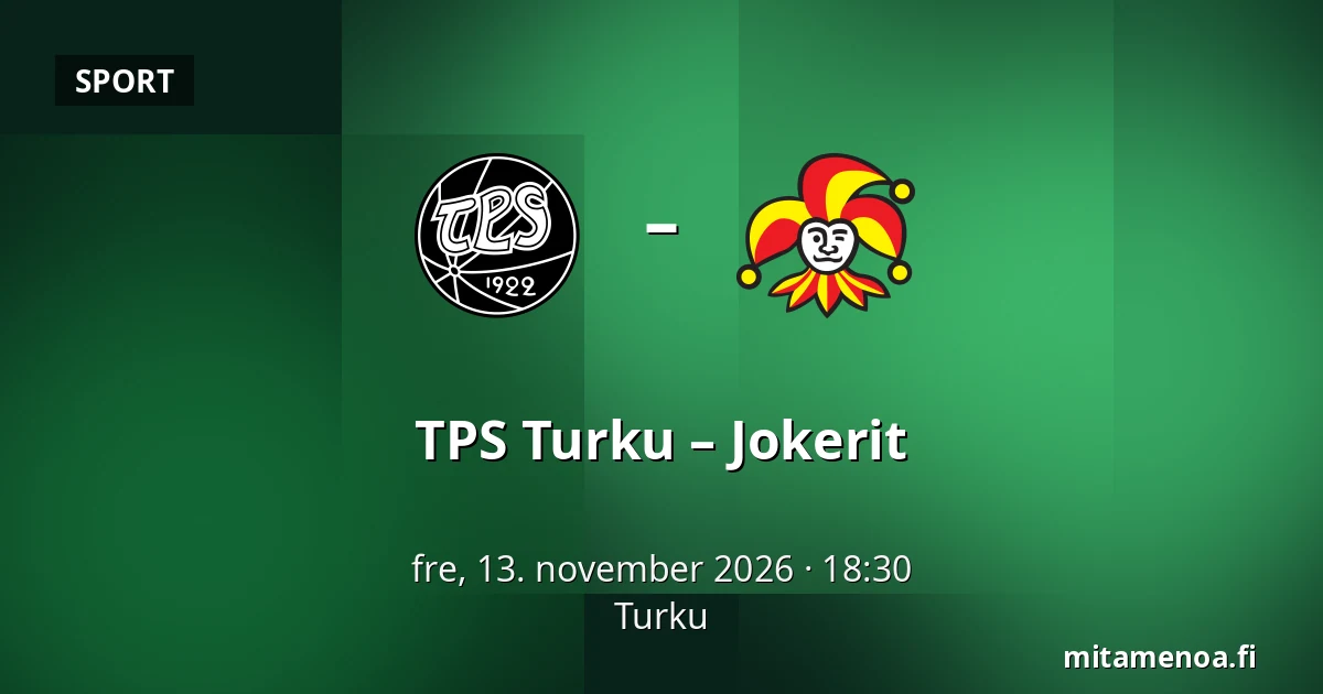 TPS Turku – Jokerit — Turku