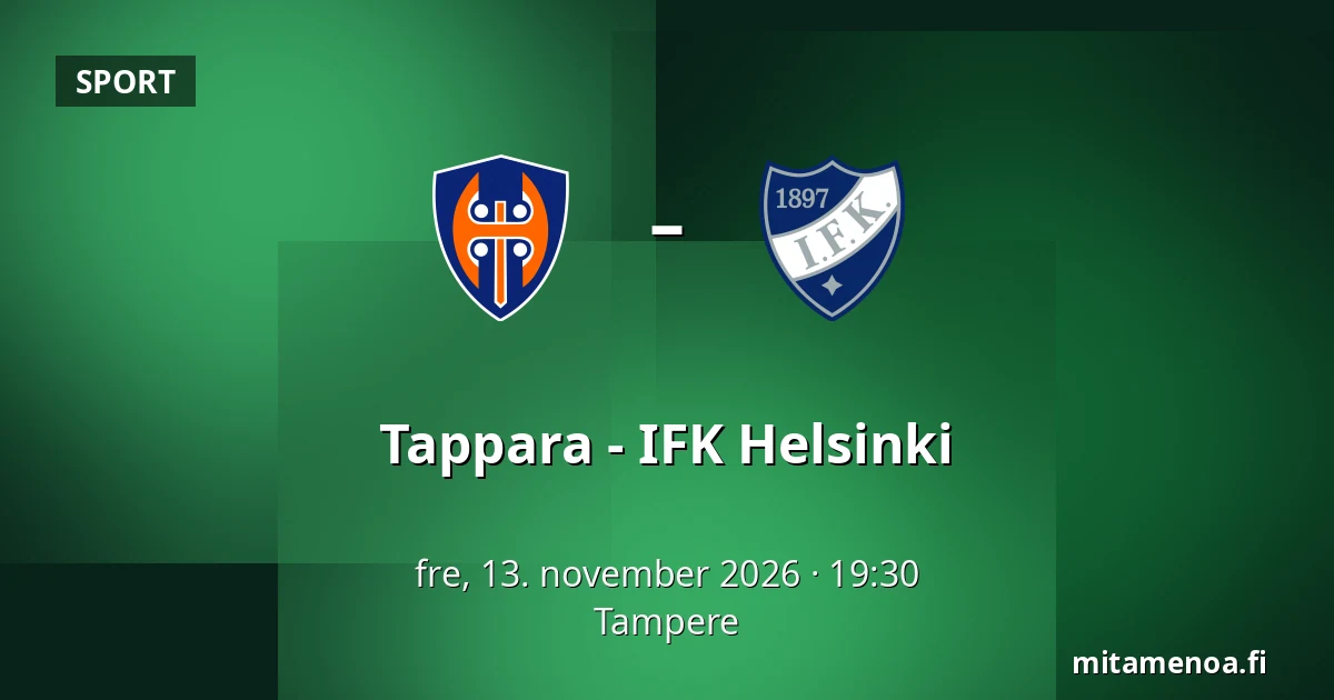 Tappara – IFK Helsinki — Tampere