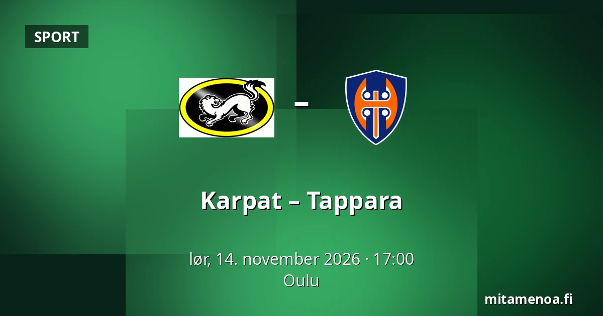 Karpat – Tappara — Oulu