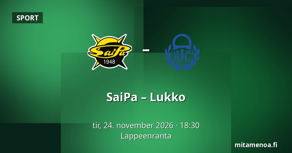 SaiPa – Lukko — Lappeenranta