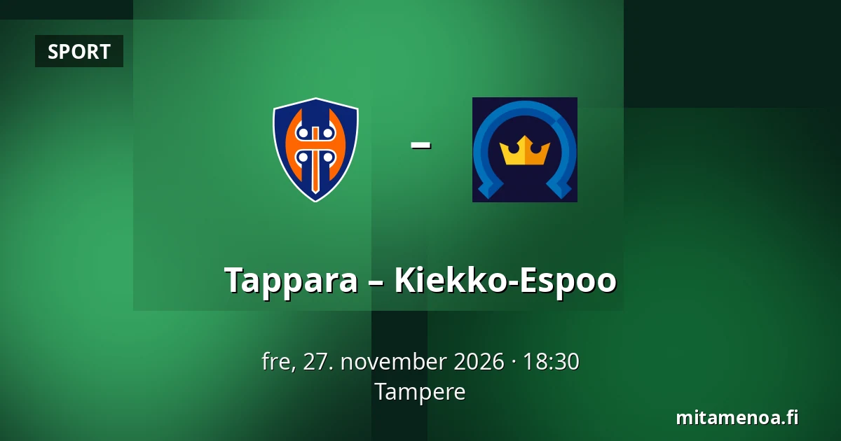 Tappara – Kiekko-Espoo — Tampere