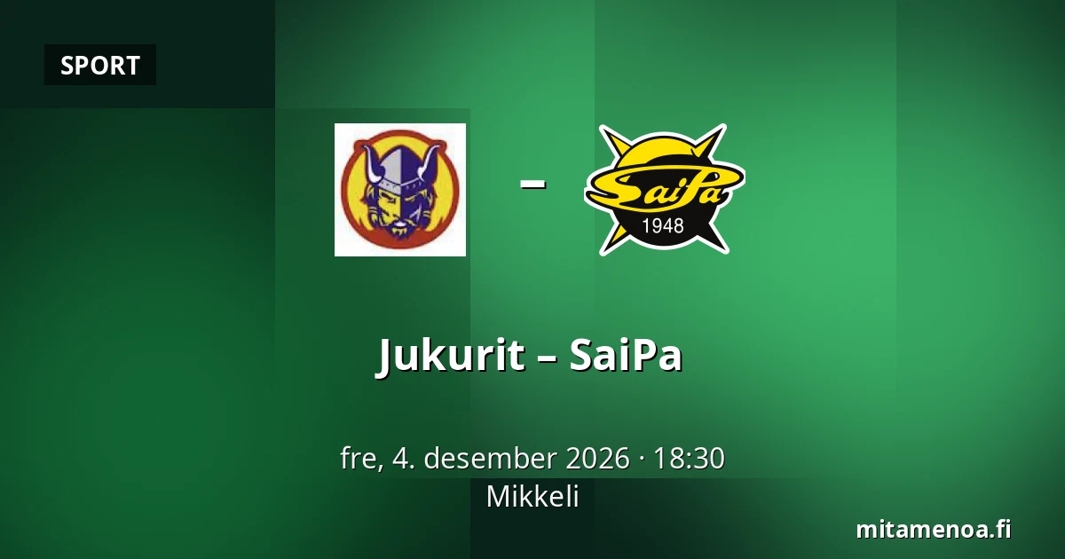 Jukurit – SaiPa — Mikkeli