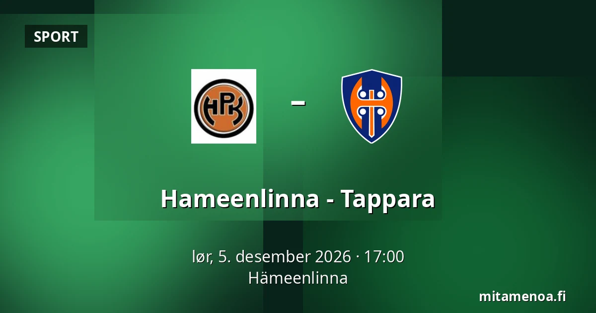 Hameenlinna – Tappara — Hämeenlinna
