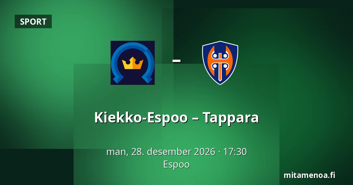 Kiekko-Espoo – Tappara — Espoo