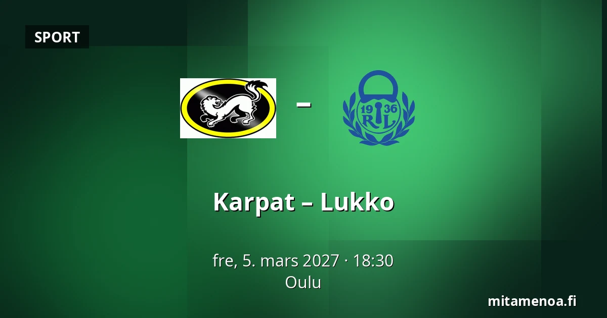 Karpat – Lukko — Oulu