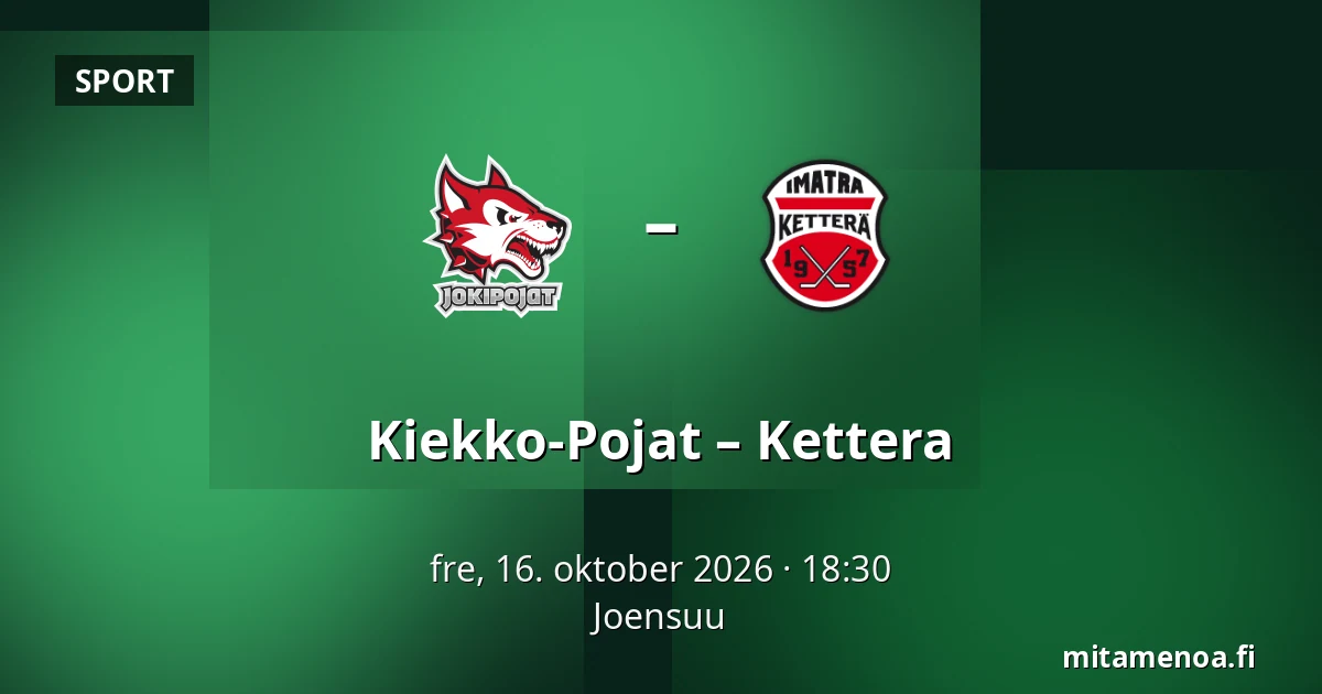 Kiekko-Pojat – Kettera — Joensuu