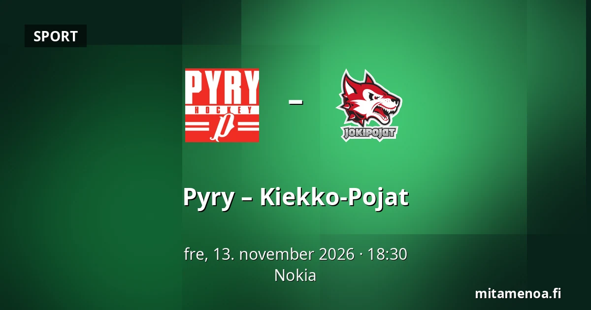 Pyry – Kiekko-Pojat — Nokia