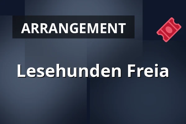 Lesehunden Freia — Laajalahden kirjasto, Espoo