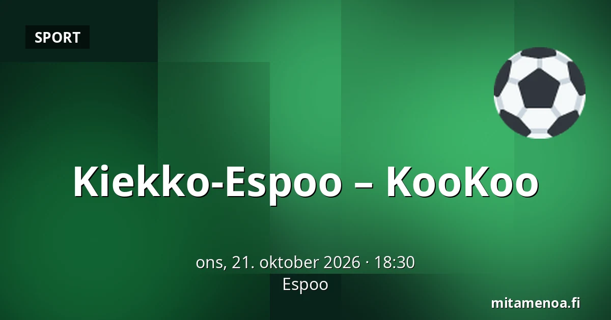 Kiekko-Espoo – KooKoo — Espoo