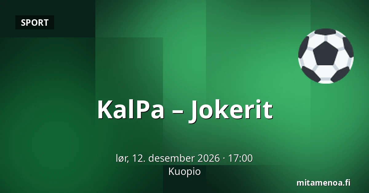 KalPa – Jokerit — Kuopio