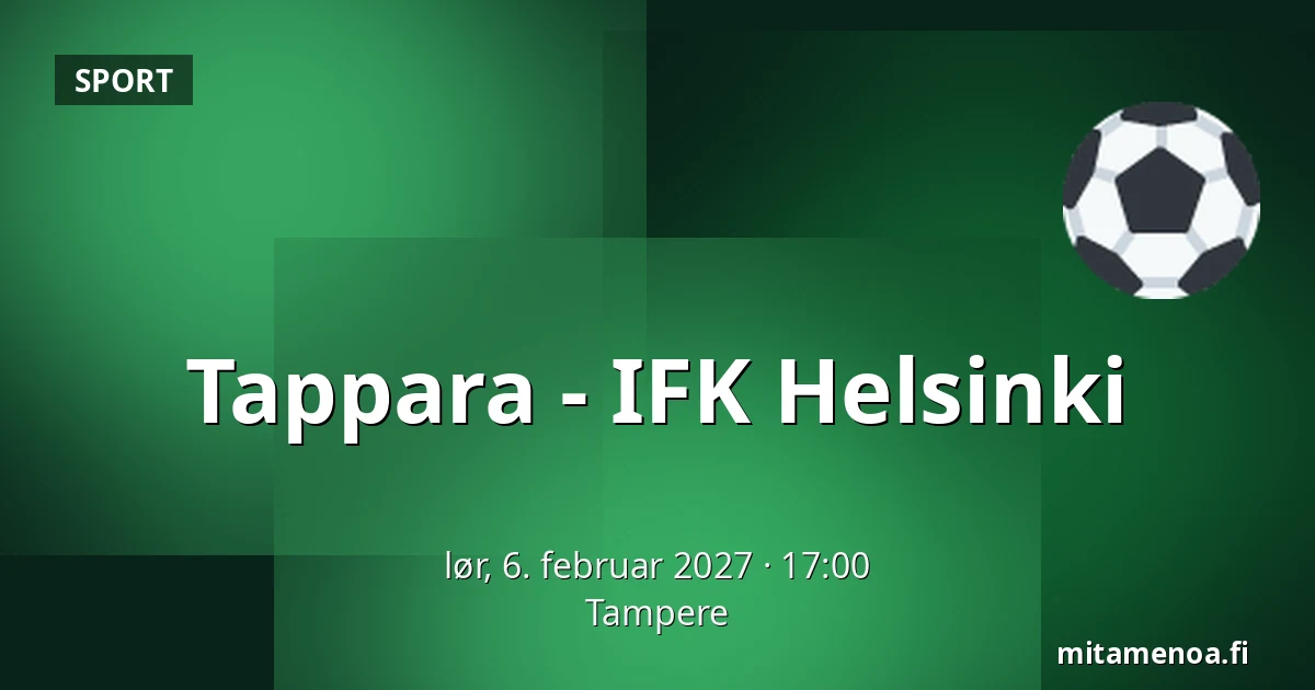 Tappara – IFK Helsinki — Tampere