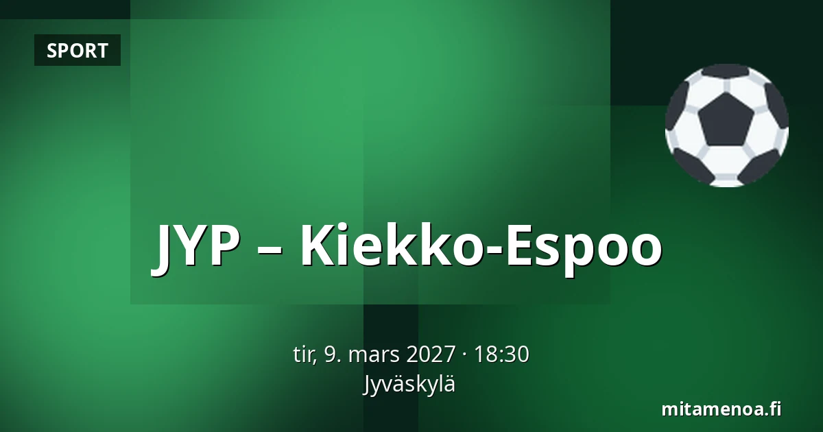 JYP – Kiekko-Espoo — Jyväskylä