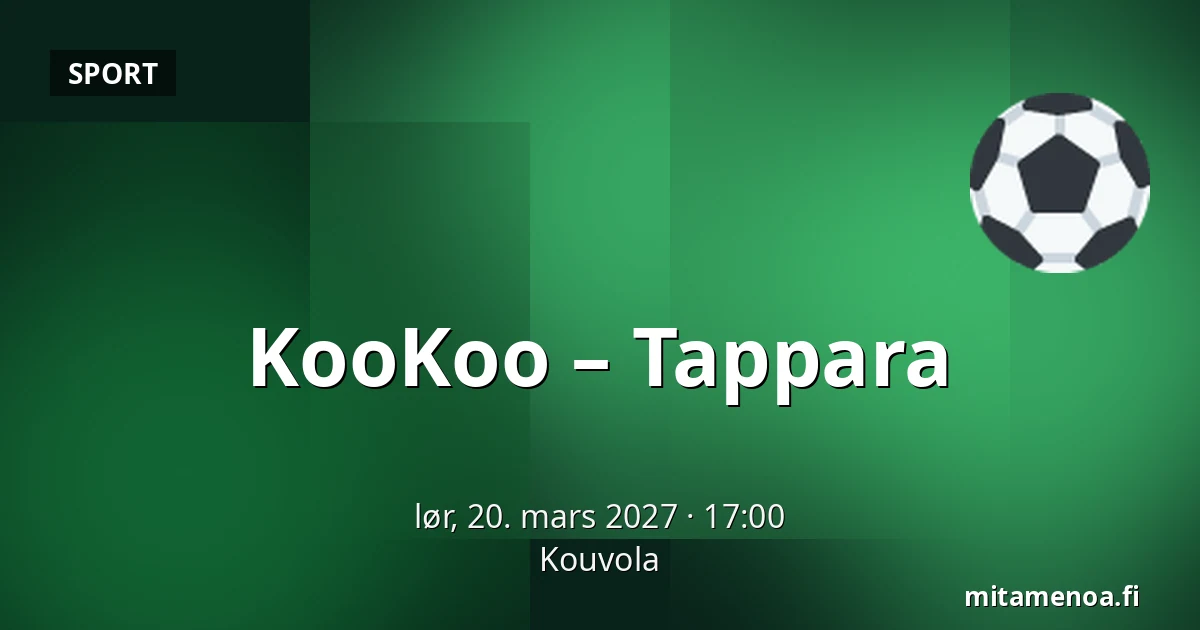 KooKoo – Tappara — Kouvola