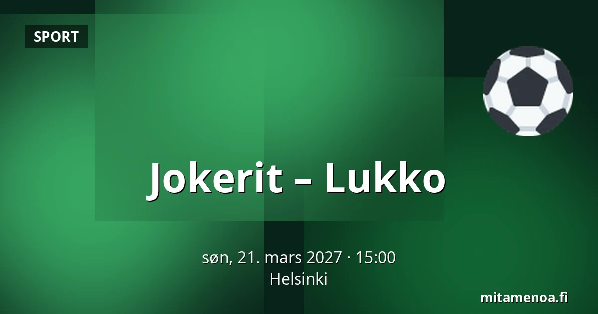 Jokerit – Lukko — Helsinki