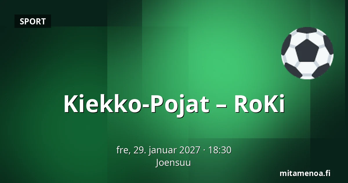 Kiekko-Pojat – RoKi — Joensuu