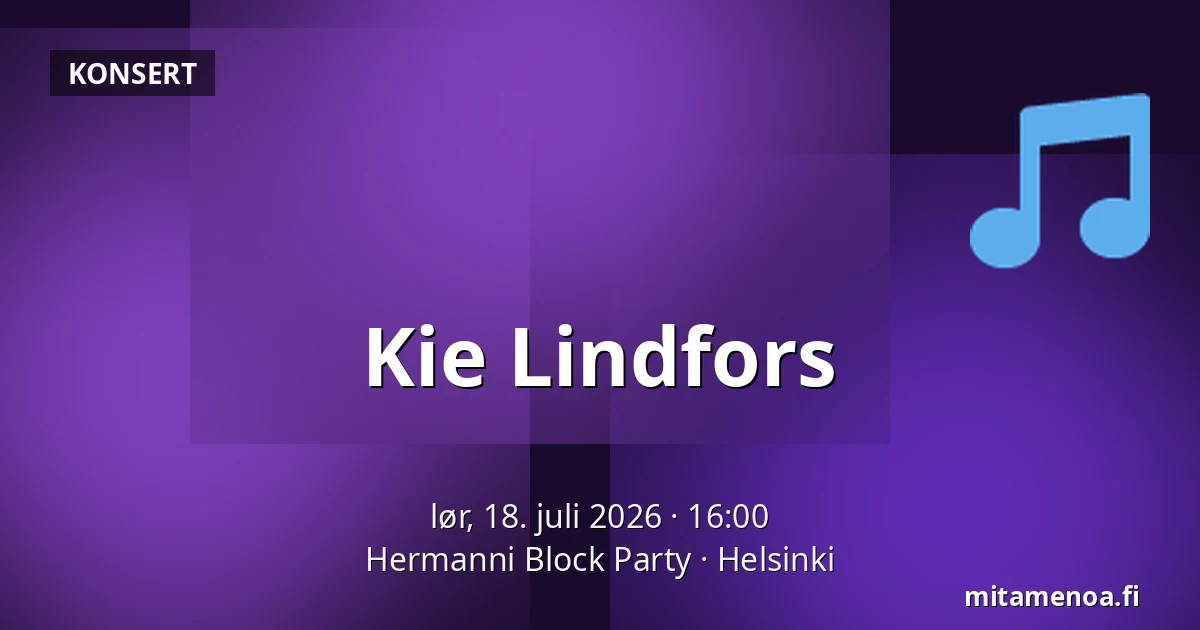Kie Lindfors — Hermanni Block Party, Helsinki