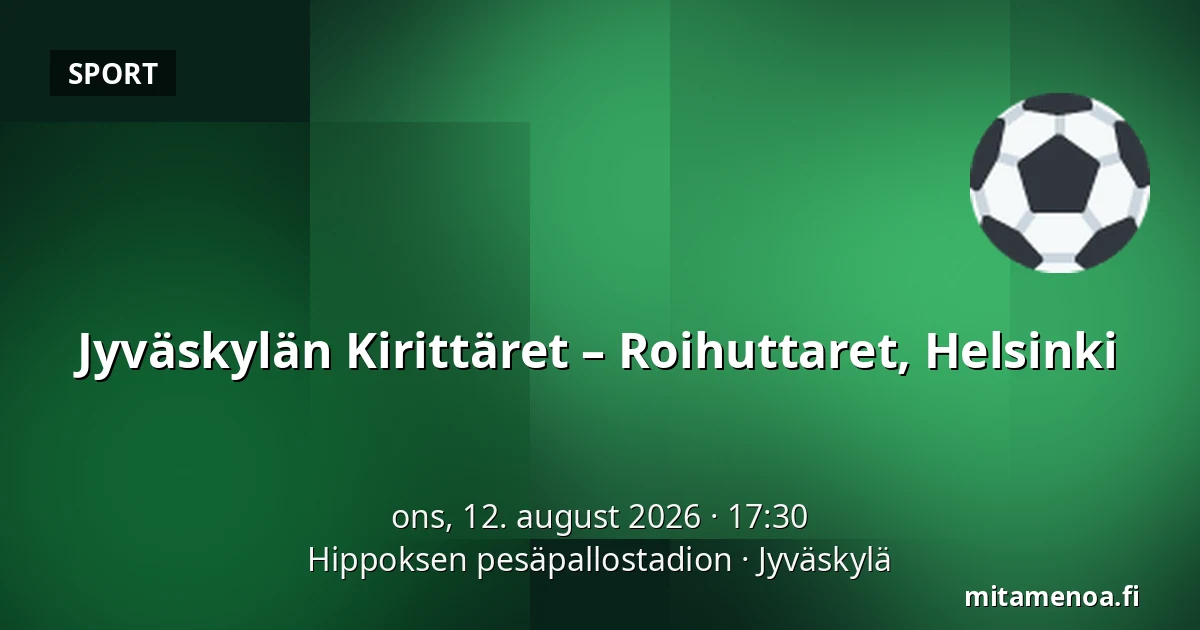 Jyväskylän Kirittäret – Roihuttaret, Helsinki — Hippoksen pesäpallostadion, Jyväskylä