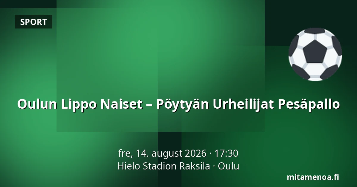 Oulun Lippo Naiset – Pöytyän Urheilijat Pesäpallo — Hielo Stadion Raksila, Oulu