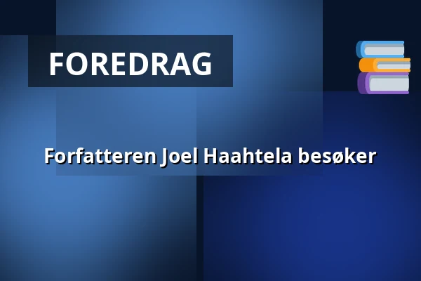 Forfatteren Joel Haahtela besøker — Roihuvuoren seniorikeskus, Helsinki