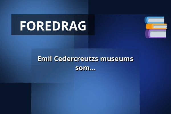 Emil Cedercreutzs museums Kulturtorstag-forelesning: Erfaringer fra år som utenrikskorrespondent — Emil Cedercreutzin museo, Harjavalta