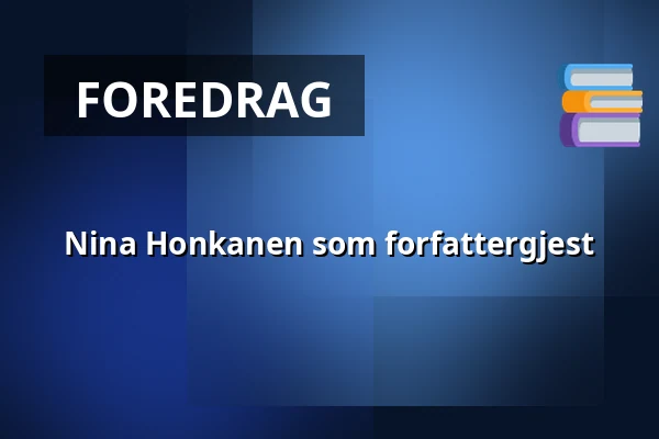 Nina Honkanen som forfattergjest — Kirjastokammari, Vesanto