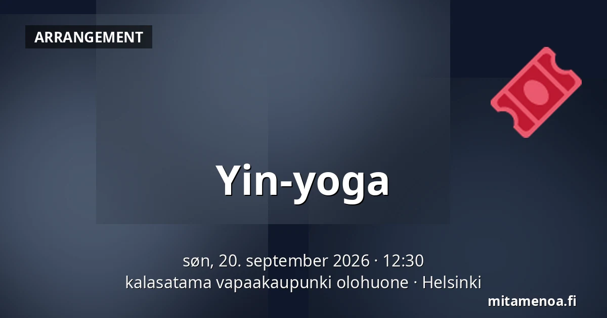 Yin-yoga — kalasatama vapaakaupunki olohuone, Helsinki
