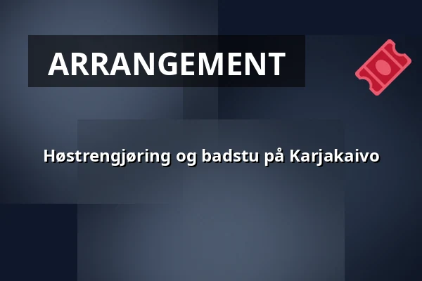 Høstrengjøring og badstu på Karjakaivo — karjakaivon saunatupa, Espoo