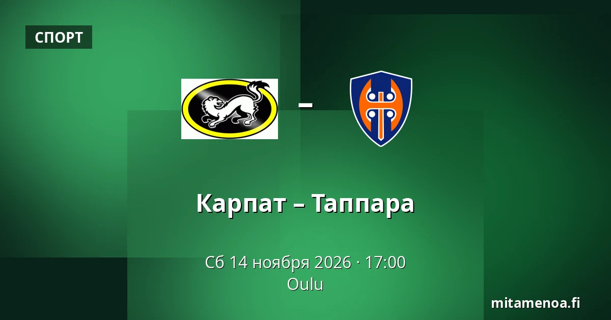 Карпат – Таппара — Оулу