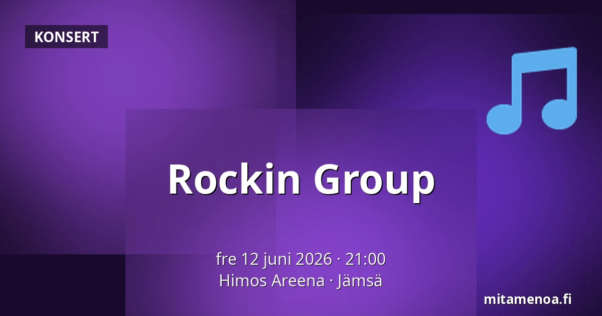 Rockin Group — Himos Areena, Jämsä
