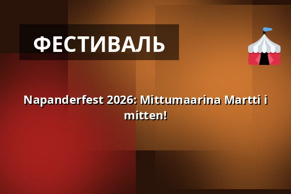Napanderfest 2026: Mittumaarina Martti i mitten! — G Livelab Tampere, Tammerfors