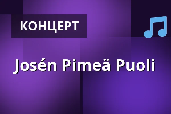 Josén Pimeä Puoli — G Livelab Tampere, Tammerfors