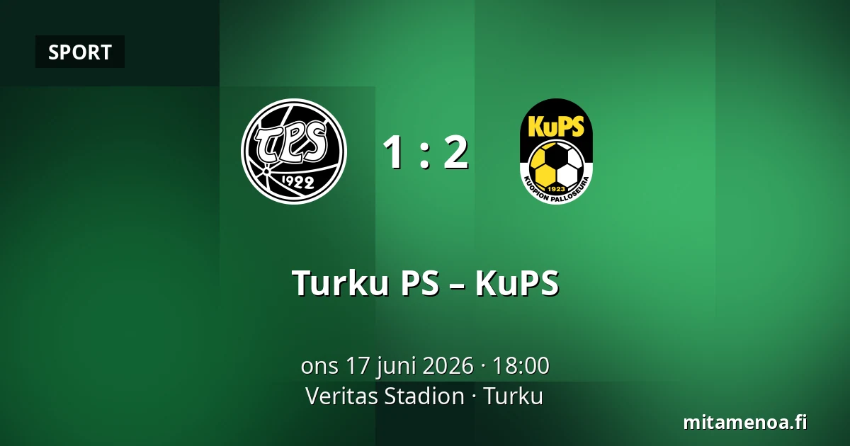 Turku PS – KuPS — Veritas Stadion, Åbo