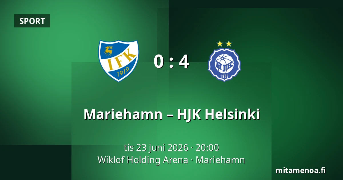 Mariehamn – HJK Helsinki — Wiklof Holding Arena, Mariehamn