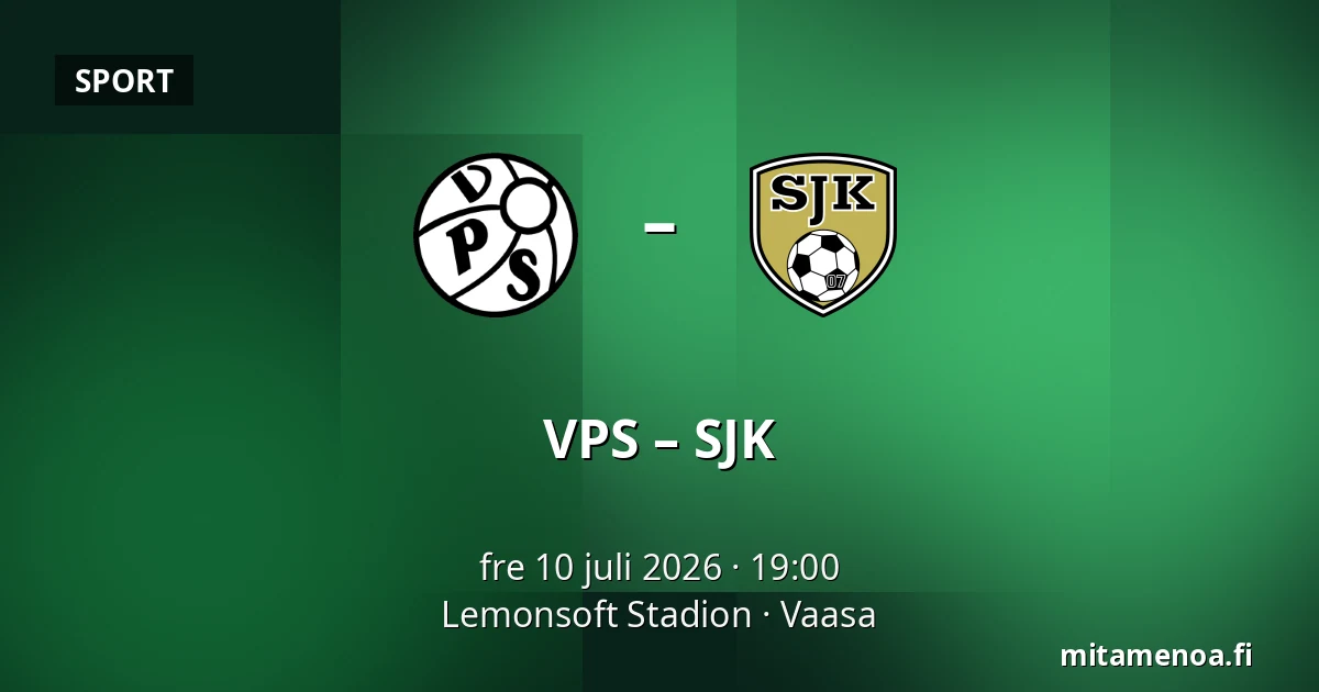 VPS – SJK — Lemonsoft Stadion, Vasa