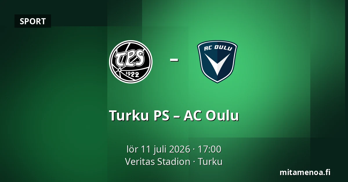 Turku PS – AC Oulu — Veritas Stadion, Åbo