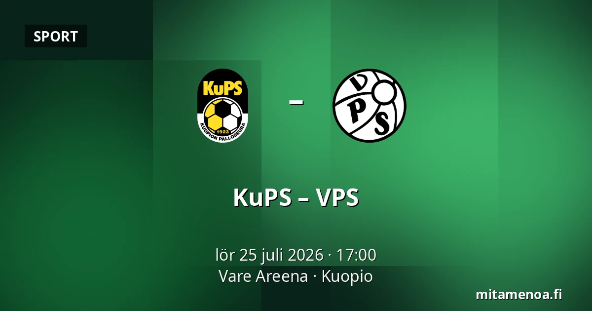 KuPS – VPS — Vare Areena, Kuopio
