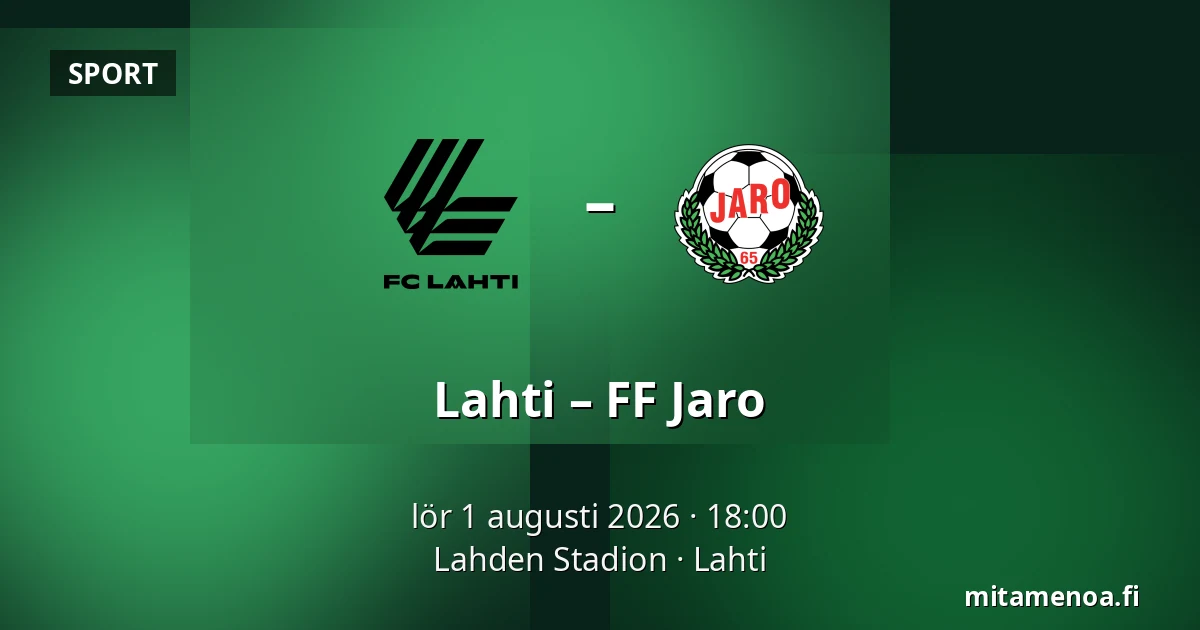 Lahti – FF Jaro — Lahden Stadion, Lahtis