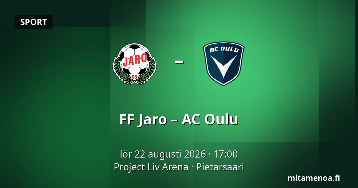 FF Jaro – AC Oulu — Project Liv Arena, Jakobstad