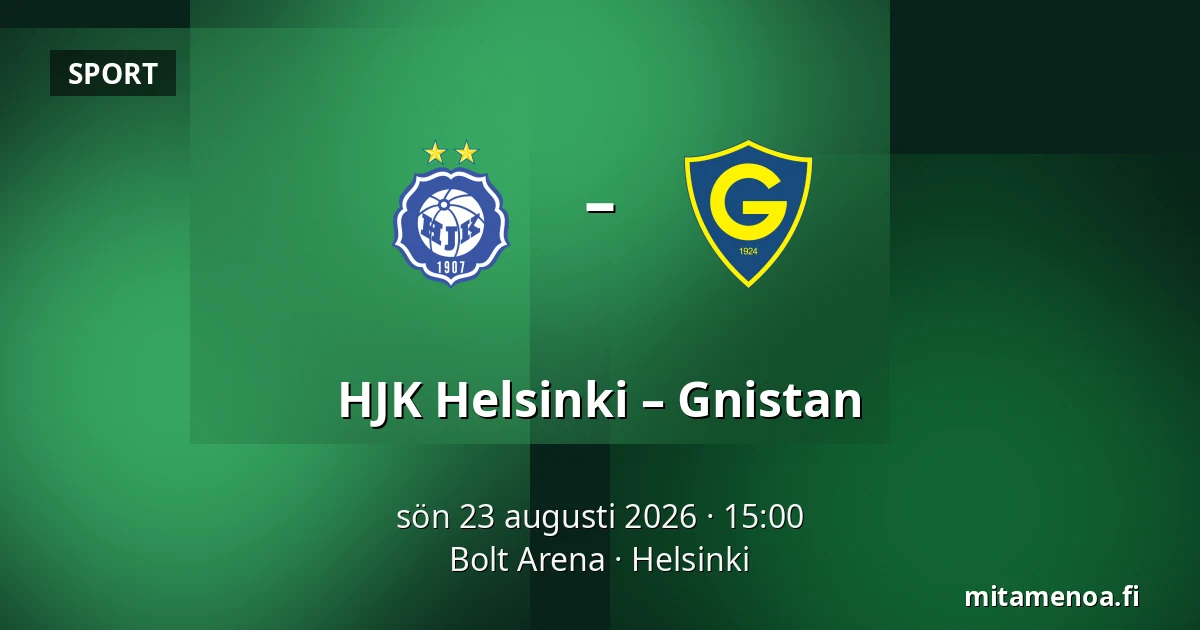HJK Helsinki – Gnistan — Bolt Arena, Helsingfors